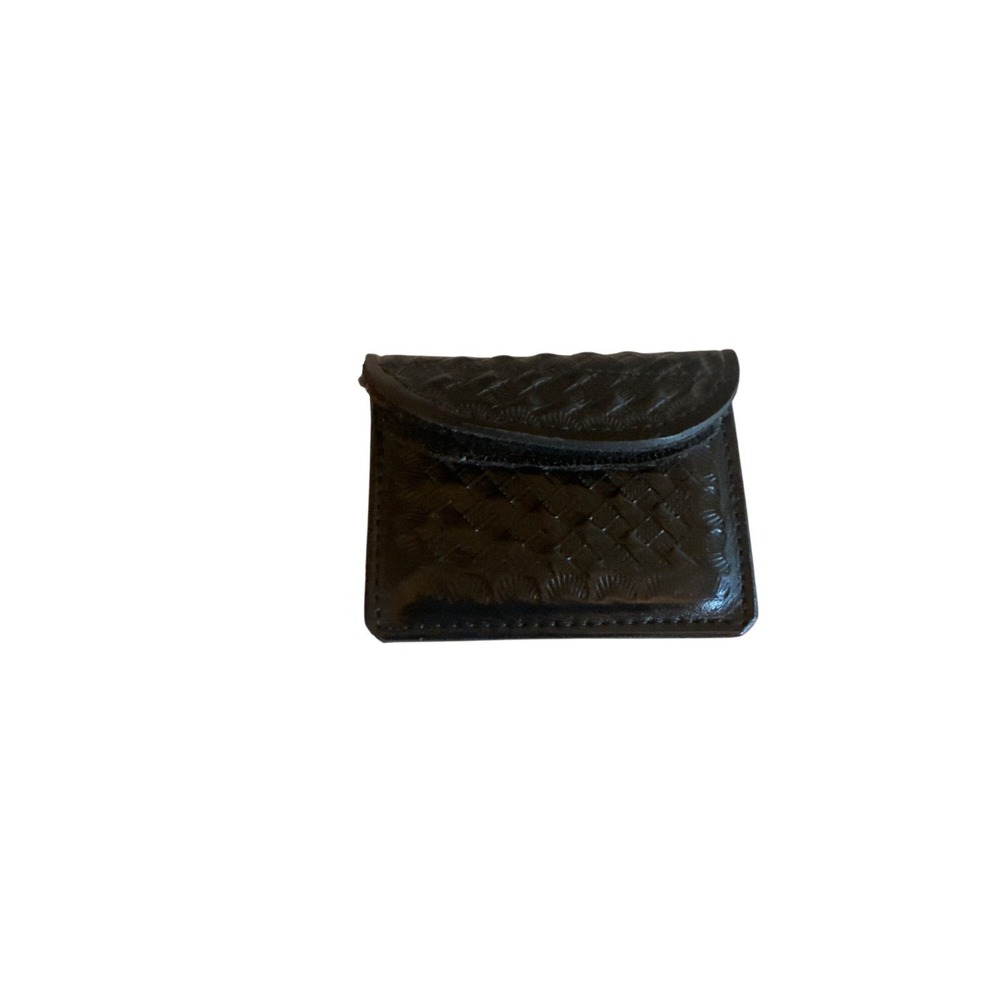 Vintage Don Hume Leather Black Coin Pouchโ Hook Loop Closure Belt Slide